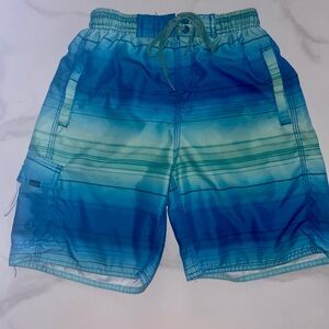 EUC Boy’s Blue Gradient Swim Trunks Size Medium 8-10y